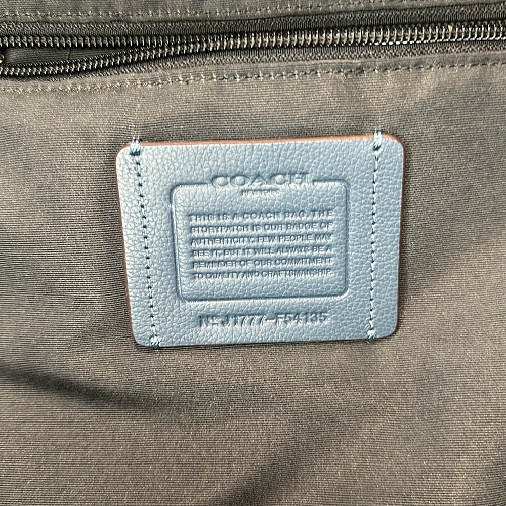Coach Navy Backpack - Picture 10 of 13